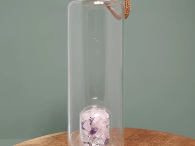 Afbeelding van CrystalBamboo waterfles van Lifetime Bottles